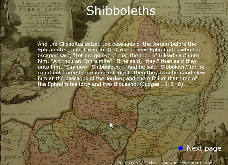Word of the Day: Shibboleth